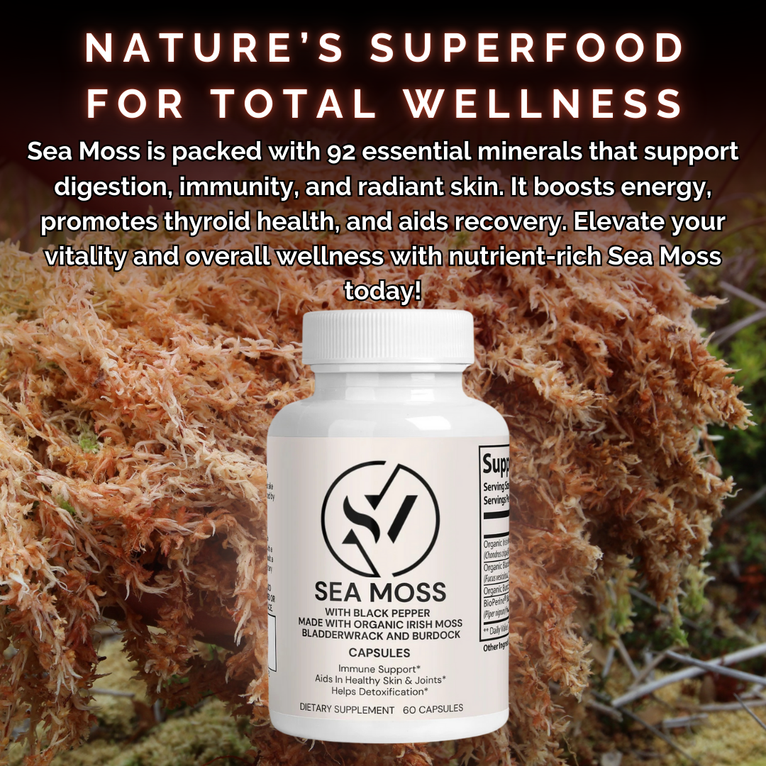 Sea Moss Burdock Root Bladderwrack Capsules