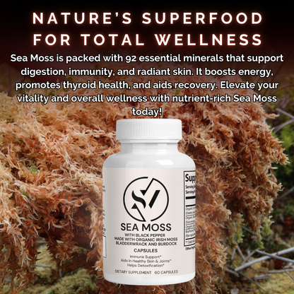 Sea Moss Burdock Root Bladderwrack Capsules